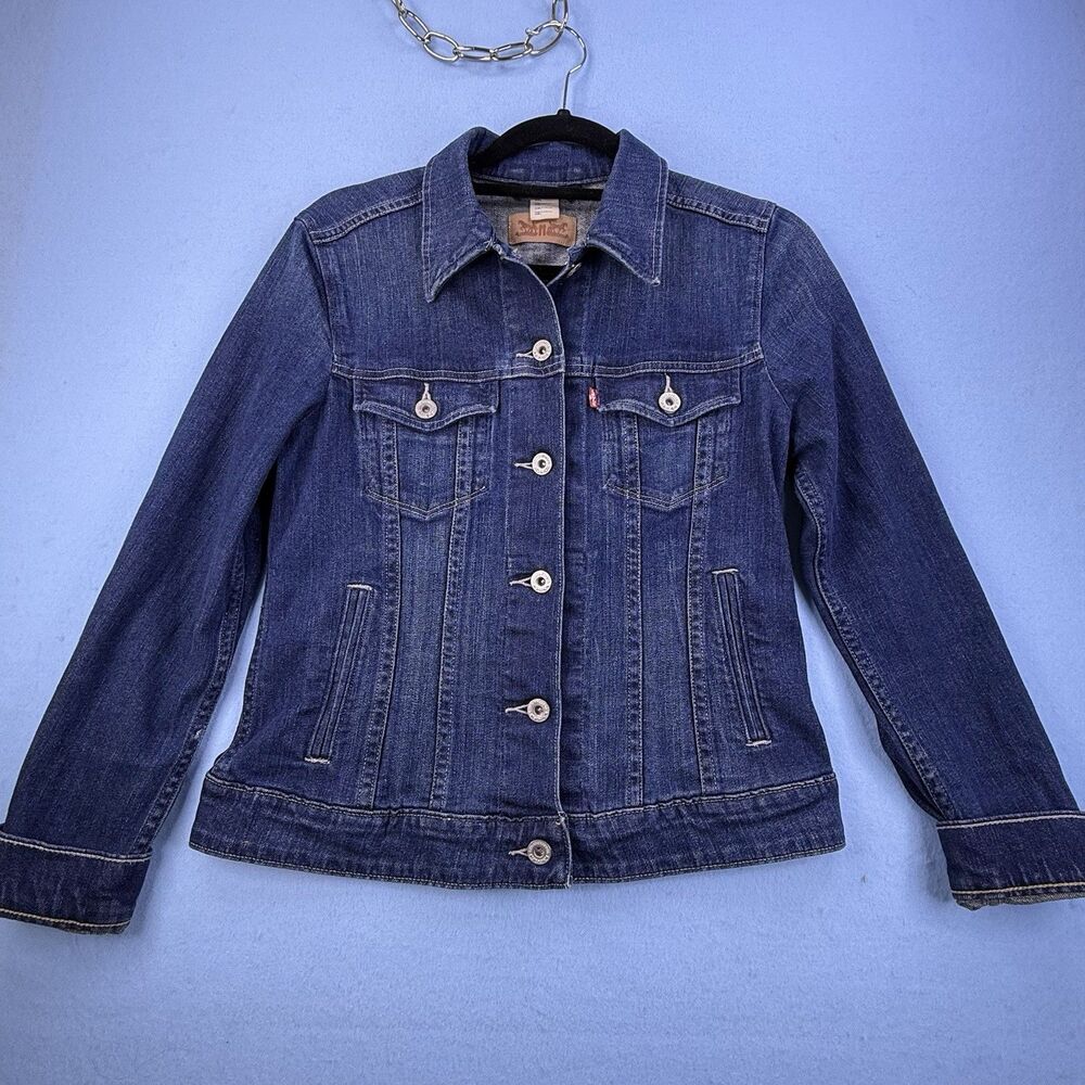 Levi’s  Blue Jean Jacket Trucker Classic Preppy Women's Size M 1218